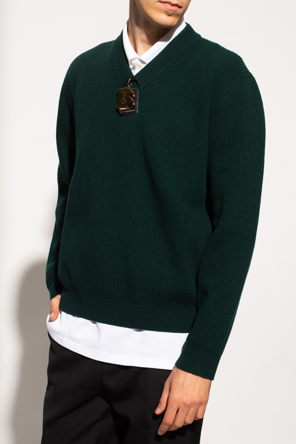 Burberry green shop sweater